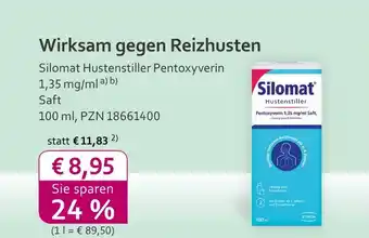 Mea Silomat hustenstiller pentoxyverin Angebot