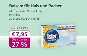 Mea Isla med akut zitrus-honig pastillen Angebot