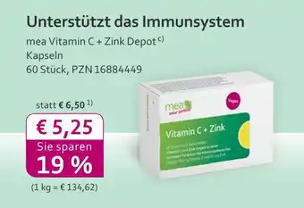 Mea Mea vitamin c + zink depot Angebot
