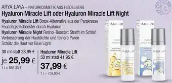 Vitalia Arya laya hyaluron miracle lift Angebot