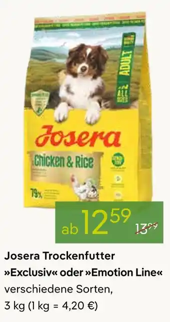 Pflanzen Kölle Josera trockenfutter exclusiv oder emotion line Angebot