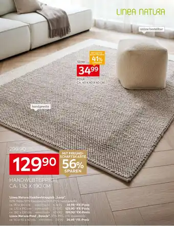 XXXLutz Linea natura handwebteppich loop Angebot