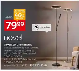 XXXLutz Novel led-deckenfluter Angebot