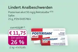 Mea Posterisan posterisan akut 50 mg/g rektalsalbe Angebot