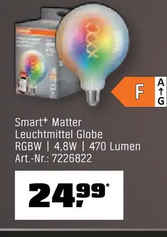 OBI Osram smart+ matter leuchtmittel globe rgbw Angebot