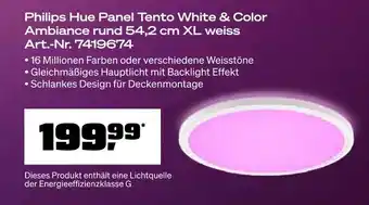 OBI Philips hue panel tento white & color ambiance rund 54,2 cm xl weiss Angebot