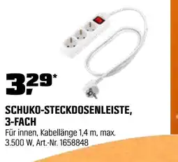 OBI Schuko-steckdosenleiste, 3-fach Angebot
