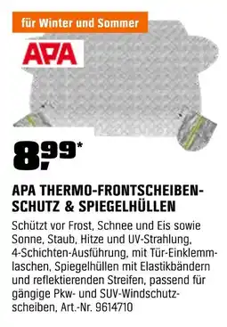 OBI Apa thermo-frontscheibenschutz & spiegelhüllen Angebot