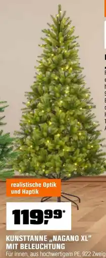 OBI Kunsttanne „nagano xl“ mit beleuchtung Angebot