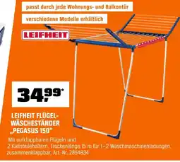 OBI Leifheit flügelwäscheständer pegasus 150 Angebot