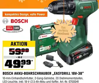 OBI Bosch akku-bohrschrauber easydrill 18v-38 Angebot