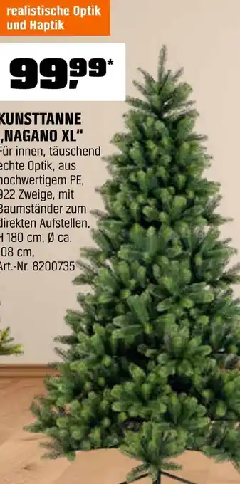 OBI Kunsttanne 'nagano xl' Angebot