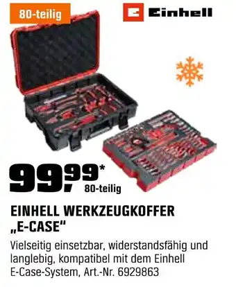 OBI Einhell werkzeugkoffer e-case Angebot