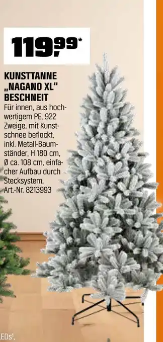 OBI Kunsttanne 'nagano xl' beschneit Angebot