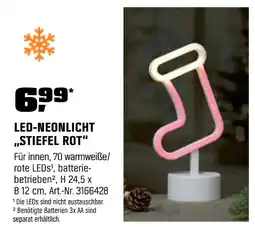 OBI Led-neonlicht 'stiefel rot' Angebot
