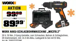 OBI Worx akku-schlagbohrmaschine wx370.2 Angebot