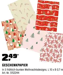 OBI Geschenkpapier Angebot