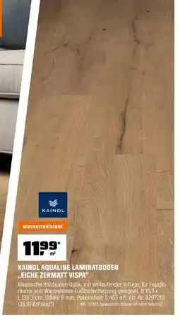 OBI Kaindl aqualine laminatboden eiche zermatt vispa Angebot