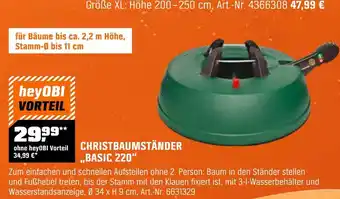 OBI Christbaumständer basic 220 Angebot