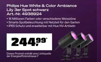 OBI Philips hue white & color ambiance lily 3er spot Angebot