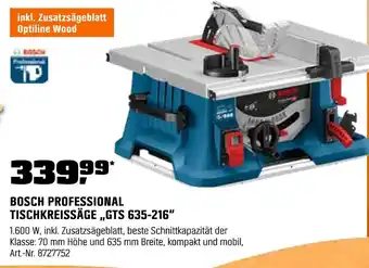 OBI Bosch professional tischkreissäge gts 635-216 Angebot