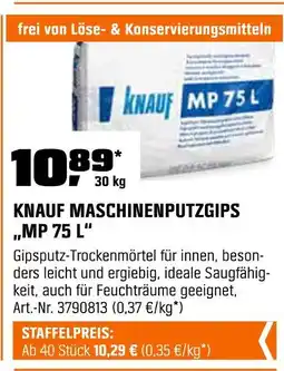 OBI Knauf maschinenputzgips mp 75 l Angebot