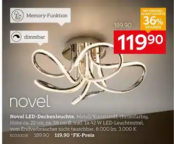 XXXLutz Novel led-deckenleuchte Angebot