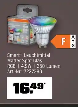 OBI Smart+ leuchtmittel matter spot glas Angebot