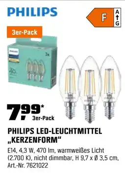 OBI Philips led-leuchtmittel kerzenform Angebot