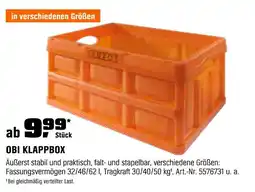OBI Obi klappbox Angebot