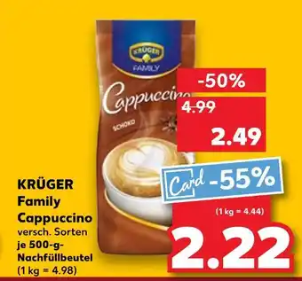 Kaufland Krüger family cappuccino Angebot