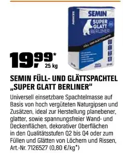 OBI Semin füll- und glättspachtel super glatt berliner Angebot