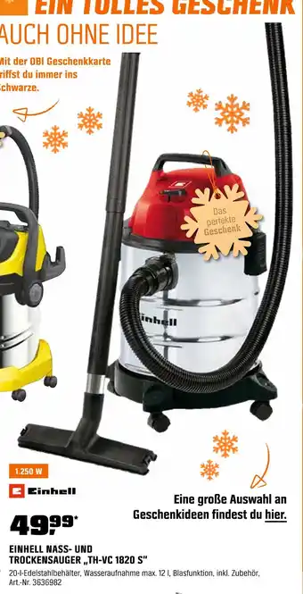 OBI Einhell nass- und trockensauger th-vc 1820 s Angebot