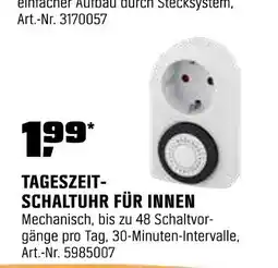 OBI Tageszeitschaltuhr für innen Angebot