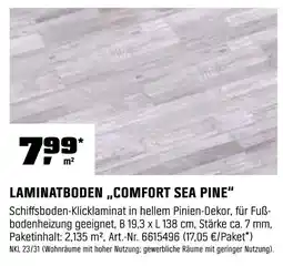 OBI Laminatboden comfort sea pine Angebot