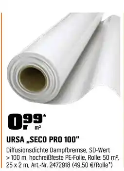 OBI Ursa „seco pro 100“ Angebot