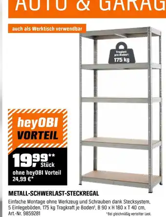 OBI Metall-schwerlast-steckregal Angebot