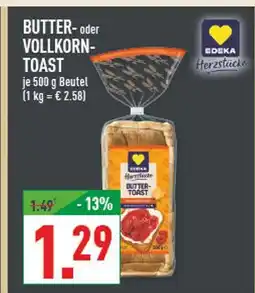 Marktkauf Edeka herzstücke butter-toast Angebot