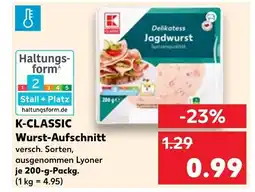 Kaufland K-classic wurst-aufschnitt Angebot