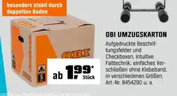 OBI Obi umzugskarton Angebot