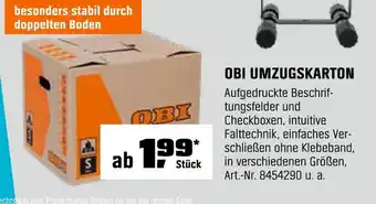 OBI Obi umzugskarton Angebot