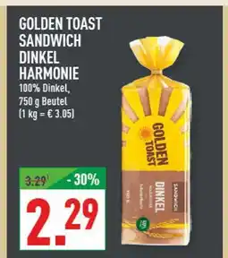 Marktkauf Golden toast sandwich dinkel harmonie Angebot
