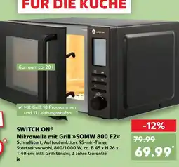 Kaufland Switch on mikrowelle mit grill somw 800 f2 Angebot