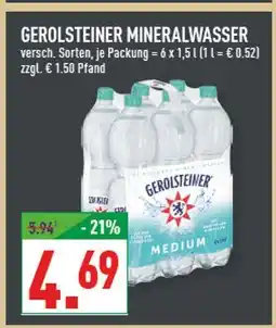Marktkauf Gerolsteiner mineralwasser Angebot