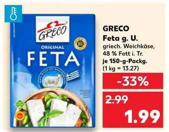 Kaufland Greco feta g. u Angebot