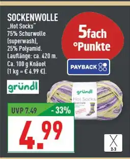 Marktkauf Gründl hot socks Angebot