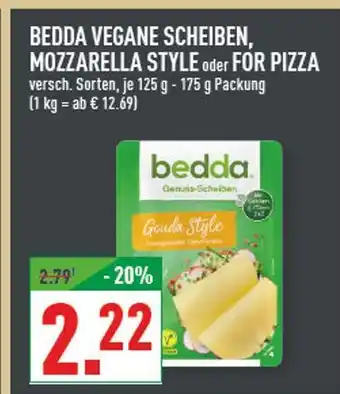Marktkauf Bedda vegane scheiben, mozzarella style Angebot