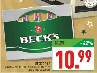 Marktkauf Beck's pils Angebot