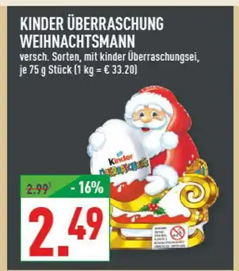 Marktkauf Kinder überraschung weihnachtsmann Angebot