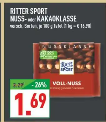Marktkauf Ritter sport nussklasse voll-nuss Angebot